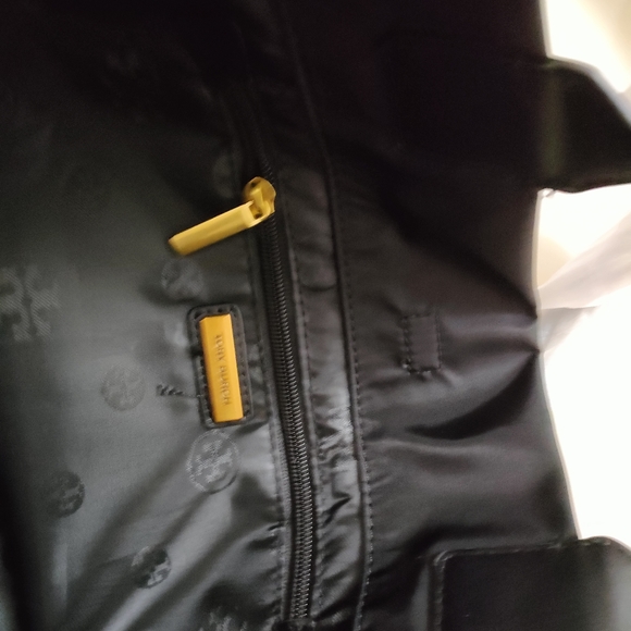 Tory Burch Ella Logo Tote Bag Black - Picture 2 of 5